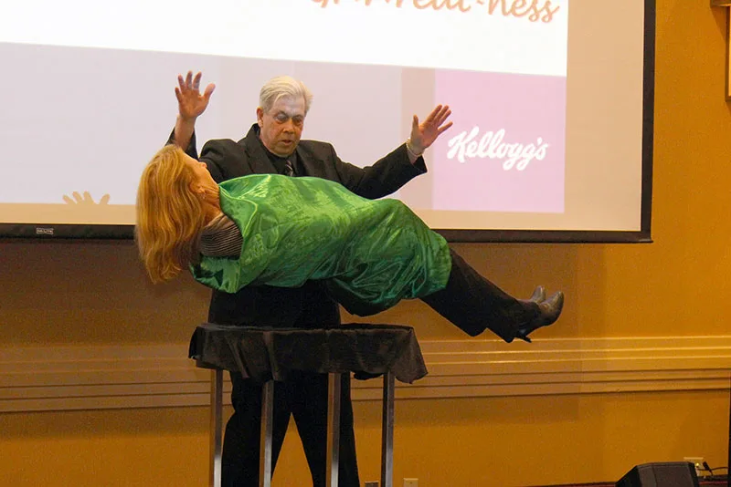 Magic Guy entertaining at a corporate event