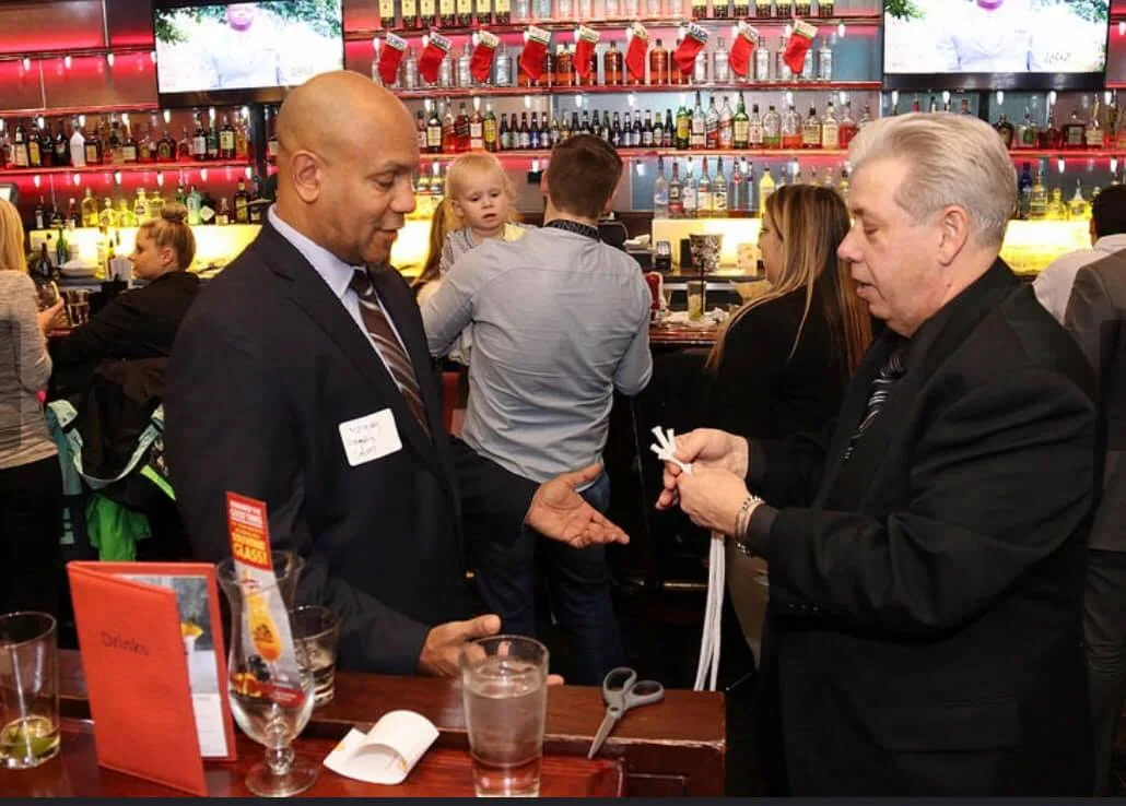 Strolling magic at an event
